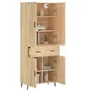 Image de Buffet haut Chêne sonoma 69,5x34x180 cm Bois d'ingénierie