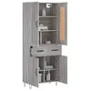 Image de Buffet haut Sonoma gris 69,5x34x180 cm Bois d'ingénierie