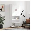 Image de Buffet haut Blanc 69,5x34x180 cm Bois d'ingénierie