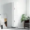 Image de Buffet haut Blanc brillant 34,5x34x180 cm Bois d'ingénierie3200107