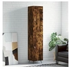 Image de Buffet haut Chêne fumé 34,5x34x180 cm Bois d'ingénierie