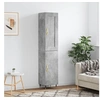 Image de Buffet haut Gris béton 34,5x34x180 cm Bois d'ingénierie3200117