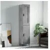 Image de Buffet haut Gris béton 34,5x34x180 cm Bois d ingénierie