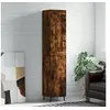 Image de Buffet Haut, Armoire de Rangement avec Pieds, Meuble de Rangement, Organisateur Salon Salle de Séjour, Moderne, Chêne Fumé Bois d'Ingénierie
