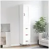Image de Buffet haut Blanc 34,5x34x180 cm Bois d'ingénierie 3200169