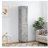 Image de Buffet haut Gris béton 34,5x34x180 cm Bois d'ingénierie3200181