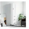 Image de Buffet Haut, Armoire de Rangement avec Pieds, Meuble de Rangement, Organisateur Salon Salle de Séjour, Moderne, Blanc Bois d'Ingénierie