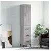 Image de Buffet haut Sonoma gris 34,5x34x180 cm Bois d'ingénierie
