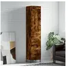 Image de Hoge kast 34,5x34x180 cm bewerkt hout gerookt eikenkleurig3200206