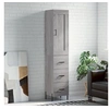 Image de Hoge kast 34,5x34x180 cm bewerkt hout grijs sonoma eikenkleurig3200207