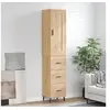 Image de Buffet haut Chêne sonoma 34,5x34x180 cm Bois d'ingénierie 3200212