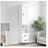 Image de Buffet haut Blanc 34,5x34x180 cm Bois d'ingénierie 3200233