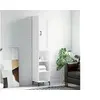 Image de Buffet Haut, Armoire de Rangement avec Pieds, Meuble de Rangement, Organisateur Salon Salle de Séjour, Moderne, Blanc Bois d'Ingénierie 3200321