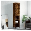 Image de Hoge kast 34,5x34x180 cm bewerkt hout gerookt eikenkleurig3200326