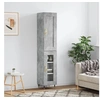 Image de Buffet haut Gris béton 34,5x34x180 cm Bois d'ingénierie3200373