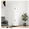 Image de Buffet haut Blanc brillant 34,5x34x180 cm Bois d'ingénierie 3200427