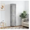 Image de Buffet haut Gris béton 34,5x34x180 cm Bois d'ingénierie3200437