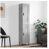 Image de Buffet haut Gris béton 34,5x34x180 cm Bois d'ingénierie3200469