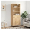 Image de Hoge kast 69,5x34x180 cm bewerkt hout sonoma eikenkleurig3200508