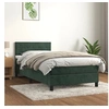 Image de Boxspring met matras fluweel donkergroen 90x190 cm3141338