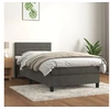 Image de Boxspring met matras fluweel donkergrijs 90x200 cm3141342
