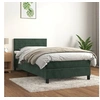 Image de Boxspring met matras fluweel donkergroen 90x200 cm3141344