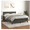 Image de Boxspring met matras fluweel donkergrijs 140x200 cm3141366