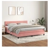 Image de Boxspring met matras fluweel roze 160x200 cm3141376