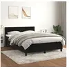 Image de Boxspring met matras fluweel zwart 140x190 cm3141421