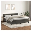 Image de Boxspring met matras fluweel donkergrijs 180x200 cm3141438