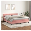 Image de Boxspring met matras fluweel roze 180x200 cm3141442