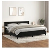 Image de Boxspring met matras fluweel zwart 200x200 cm3141445
