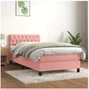 Image de Boxspring met matras fluweel roze 90x190 cm3141460
