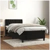 Image de Boxspring met matras fluweel zwart 90x200 cm3141463