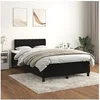 Image de Boxspring met matras fluweel zwart 120x200 cm3141475