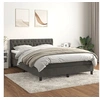 Image de Boxspring met matras fluweel donkergrijs 140x190 cm3141480