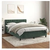 Image de Boxspring met matras fluweel donkergroen 140x200 cm3141488