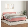 Image de Boxspring met matras fluweel roze 160x200 cm3141496