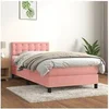 Image de Boxspring met matras fluweel roze 80x200 cm3141514
