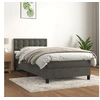 Image de Boxspring met matras fluweel donkergrijs 90x190 cm3141516