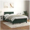 Image de Boxspring met matras fluweel donkergroen 120x200 cm3141536