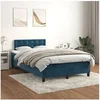 Image de Boxspring met matras fluweel donkerblauw 120x200 cm3141537