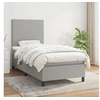 Image de Boxspring met matras stof lichtgrijs 90x200 cm3141585