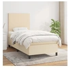 Image de Boxspring met matras stof cràmekleurig 100x200 cm3141598