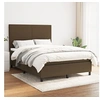 Image de Boxspring met matras stof donkerbruin 140x190 cm3141612