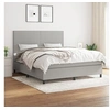 Image de Boxspring met matras stof lichtgrijs 160x200 cm3141625