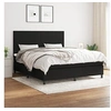 Image de Boxspring met matras stof zwart 160x200 cm3141627