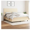 Image de Boxspring met matras stof cràmekleurig 180x200 cm3141638