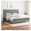 Image de Boxspring met matras stof donkergrijs 200x200 cm3141642