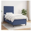 Image de Boxspring met matras stof blauw 90x190 cm3141663